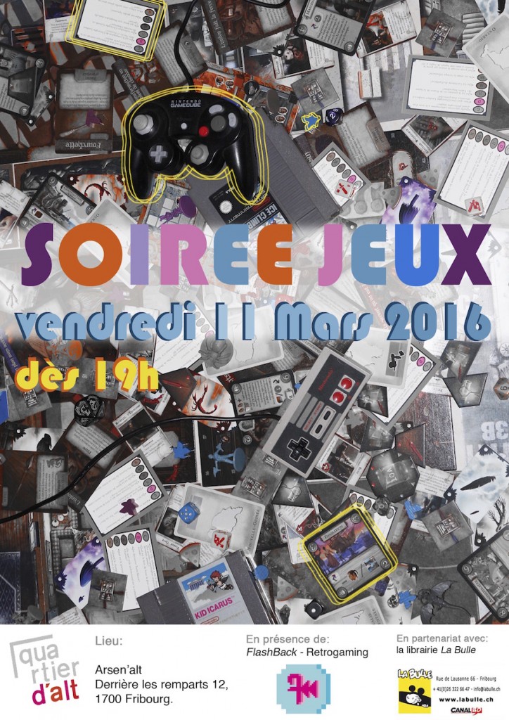 Affiche soiree jeux